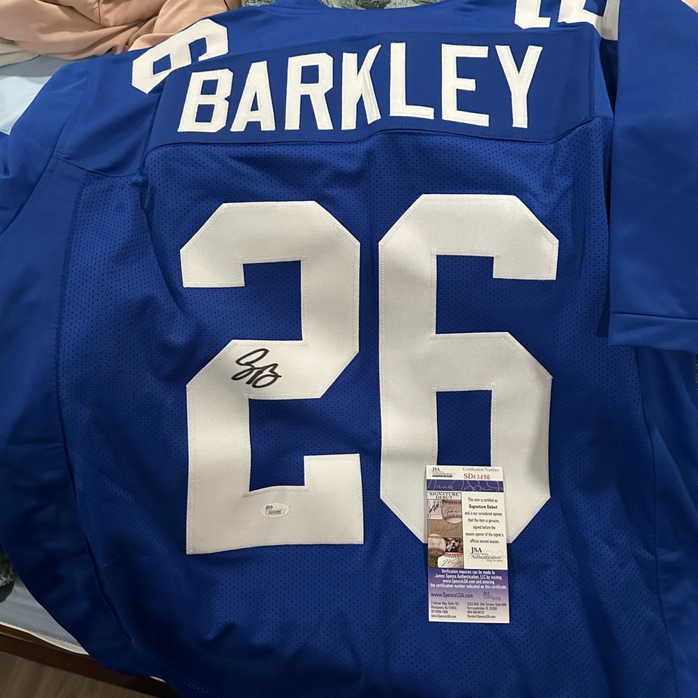 SOLD Authentic Autographed Saquon Barkley Jersey